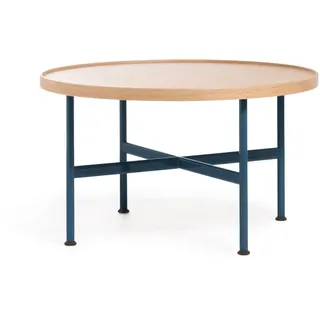 Magis Motta Couchtisch, Ø 70 cm, eiche natur / blau