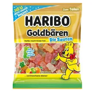 HARIBO Goldbären Die Sauren Fruchtgummi 175,0 g, 1 Pack