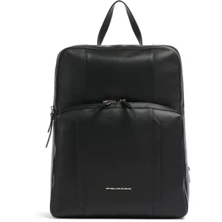 Piquadro Circle Damen-Laptop-Rucksack Schwarz
