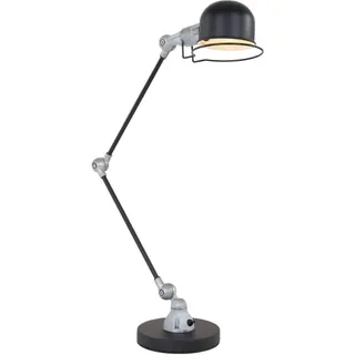 Licht-Erlebnisse Tischlampe Ø 15.5 x (H)68 cm in Schwarz Silber | Gr.: onesize