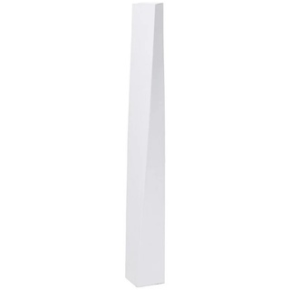 VIVANNO Bodenvase Bodenvase Standvase Fiberglas Weiß Matt HYDRON - 11x11x100 cm weiß 11 cm x 100 cm x 11 cm