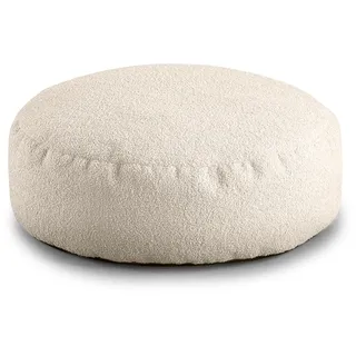 Gutekissen® Kinder Sitzsack „Miki“ - Bequem, Montessori Sitzkissen für Kinderzimmer (Beige, Ø 65 cm)