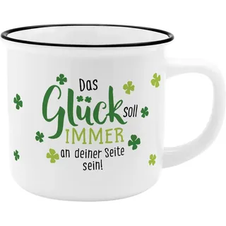 Sheepworld Tasse Kaffeetasse Kaffee Tee Tasse Becher Emaille Optik Sheepworld Gruss &, Material: Porzellan weiß