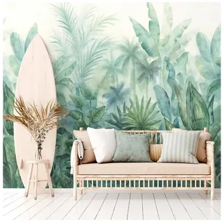 bricoflor A.S. Creation Livingwalls The Wall II 392301 Ein Motiv 2.80 x 2.65 m Palmen Grün