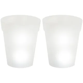 ETC Shop Led Solar Leuchtmittel 16,7 cm 2er Set