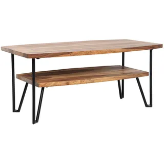 KADIMA DESIGN Couchtisch Braun Sheesham 90 x 50 x 40 cm