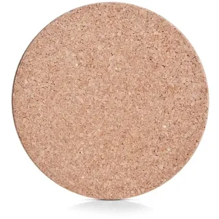 Zeller Untersetzer Ø cm Holz, Textil, Natur Braun