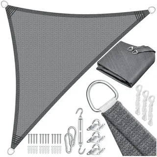 Kesser KESSER® Sonnensegel Sonnenschutz Windschutz HDPE Gewebe wasserabweisend windabweisend 5-Fach quer vernäht robust stabil Schattenspender Garten Balkon Terrasse