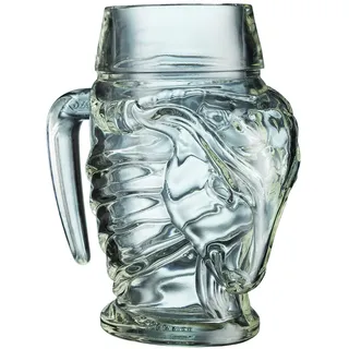 6 Stück Gehörntes Bock Henkelglas Kozel 0,5 l Halbliter Glas Bierglas Humpen Seidel Gläser Tschechien