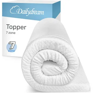 nivion gmbh Kaltschaum Komfort-Topper 80 x 200 cm Weiß