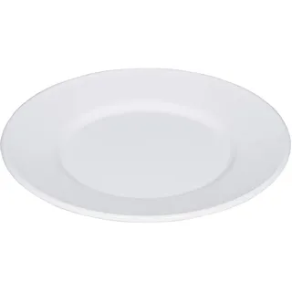 Riess, 0302-033, Emailleteller flach ø 21cm, WEISS, Emailliert, Vol. (rec.): 0,1, Made in Österreich, LBH: 21,0x21,0x1,6cm, 0,237kg, Essschalen, Schale, Auslaufsicher, Außenbereich geeignet