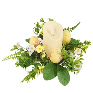 Kerzenringe Kerzenkranz Beerenkranz, Ostern Kerzenringe Eukalyptus Kerzenkranz Frühlingskranz, für Stumpenkerzen Stabkerzen Frühling Landhaus Deko