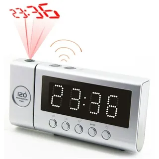 Soundmaster HighLine FUR6100SI Projektionswecker Funkwecker Uhrenradio Projektion Dual Alarm