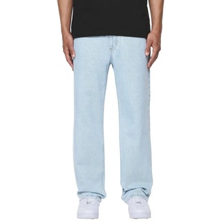 Pegador 5-Pocket-Jeans Baltra Baggy 34 (1-tlg., kein Set) logogeprägte Knöpfe und Nieten blau 34