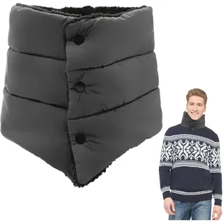 Holdes Daunen-Puffer-Schal - Wasserdichter Daunenschal Damen Fleecefutter | Dicker Halswärmer, weicher Winterschal zum Skifahren, Radfahren, Laufen
