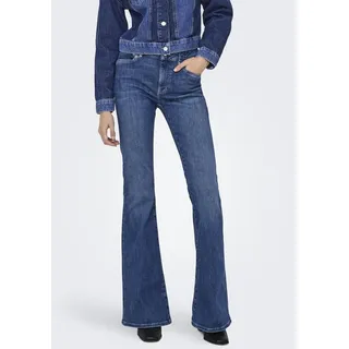 Only Bootcut-Jeans ONLCHERYL MW RETRO FLARED CUTLINE DNM FG blau 29