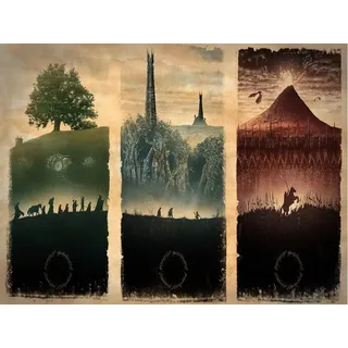 LORDOS 5D Diamond Painting Set, Herr der Ringe DIY 5D Diamond Painting Kit, Home Wall Painting Decor, Cross Stitch Diamond Decoration 30x40cm