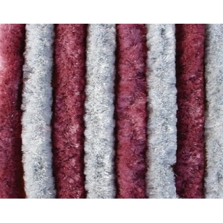 Flauschvorhang Bordeaux/grau 90 x 200 cm Vorhang