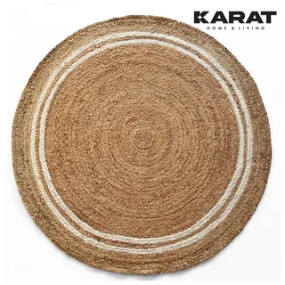 karat homeliving Mumbai Juteteppich Ø 120 cm Natur