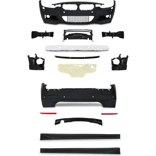 Front Heck Stoßstange Seitenschweller Gitter Spoiler Sport Look für BMW F30