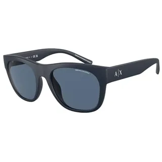 Armani Exchange AX4128SU Sonnenbrille, Mattblau, 55, Mattblau, 55, mattblau, 55 - 55 (L)