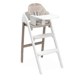 Chicco Hochstuhl Crescendo UP, Braun, Beige, Metall, Kunststoff, 45x85x102 cm, Fußstütze verstellbar, Essbrett abnehmbar, zusammenklappbar, Babymöbel, Hochstühle & Zubehör, Hochstühle