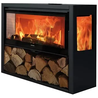Panadero Kaminofen Allegro 3V Ecodesign  (8,9 kW, Raumheizvermögen: 240 m3, Schwarz Metallic)