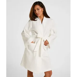 Hunkemöller Bademantel Waffle Bathrobe weiß XS/S