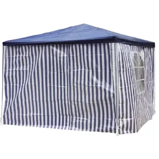 Lex Seitenteile für Gartenpavillon 3 x 2 m Blau/Weiß 2 Stück