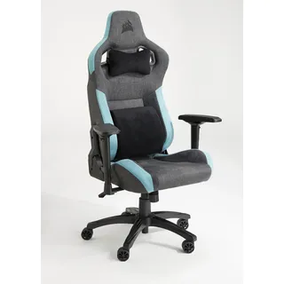 CORSAIR Gaming Chair "T3 Rush Fabric Chair" Stühle Racing-Inspired Design, Soft Fabric Exterior Gr. B/H/T: 80 cm x 135 cm x 80 cm, schwarz (charcoal, teal, schwarz) Gamingstühle