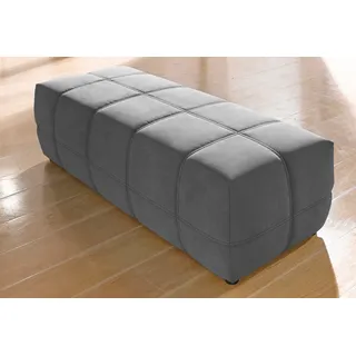 DOMO collection Hocker Brandon Kunstleder 150 x 40 x 60 cm Grau