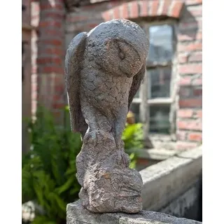 Generisch Grosse Garten Statue Eule Stein Optik GARTENDEKO WOHNDEKO Figur FROSTFEST NEU