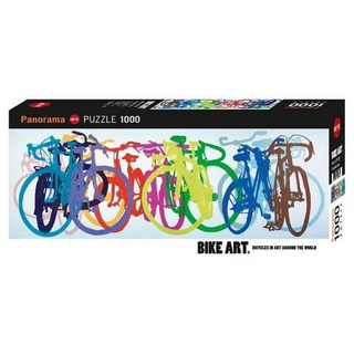 HEYE Puzzle 297374 - Colourful Row, Bike Art, 1000 Teile -..., 1000 Puzzleteile bunt