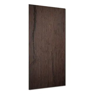 Wallario selbstklebende Duschrückwand 70 x 180 cm mit Motiv Holz-Optik Textur dunkelbraunes Holz - Wandverkleidung mit Hochglanzlaminat in Glasoptik