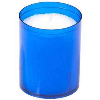 Kerzen Refill | Teelichteinsatz | Teelicht | Kerze | Nachfüller | extra Lange Brenndauer bis zu 24 Stunden | (Blau)