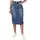 Jeansrock Damen mit Schlitz hinten 32