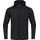 Kapuzenjacke schwarz meliert/rot S
