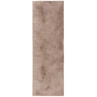 benuta basic Furry Fellteppich 80 x 300 cm Taupe