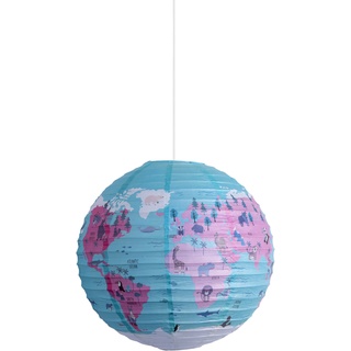Näve Leuchten Papierleuchte "Ballon“ D: 50Cm Weltkugel (Farbe: Bunt)