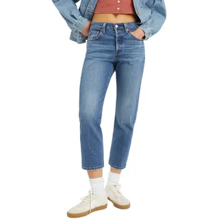 Levi's 501 Crop High Rise Blau 26