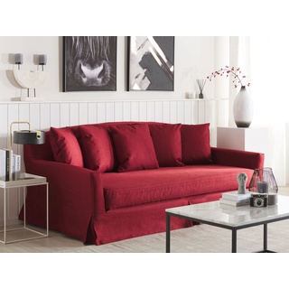 Sofabezug für 3-Sitzer GILJA Polsterbezug rot