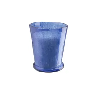 Kerze im Glas , blau , Paraffin, Glas  , Maße (cm): H: 15,24  Ø: 12.7
