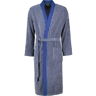 CAWÖ Bademäntel Herren Kimono Streifen 2843 blau - 17 M Weiss