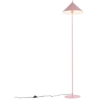 Qazqa Design Stehleuchte, Stehlampe - Triangolo - Rosa, Rund, max. 25W, Geeignet für LED, 150cm, Ideal als Wohnzimmerlampe