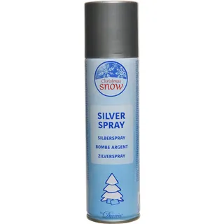 Silberspray Dekospray 150ml silber Weihnachten Tannenbaum Adventskranz Basteln