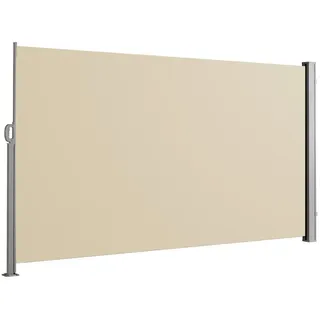 Svita Seitenmarkise 300 x 160 cm Beige Polyester