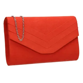 SwankySwans Damen Samantha Clutch Bag, Scharlachrot Orange