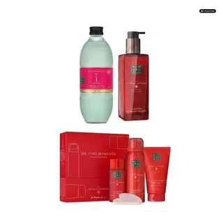 Rituals Duftstäbchen Rituals The Ritual of Ayurveda Me Time Pflege und Duft Set (Kombiniertes Pflege und Home Fragrance Ritual) rot|weiß