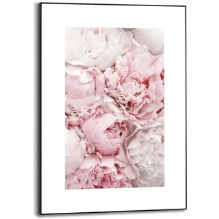 Reinders! Gerahmtes Bild, Pfingstrosen, Wohnzimmer, Bilder, Wanddeko, Room Decor, MDF, Rosa, 70 x 50