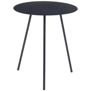 [en.casa] Beistelltisch Sula 45x40cm aus Metall Schwarz
